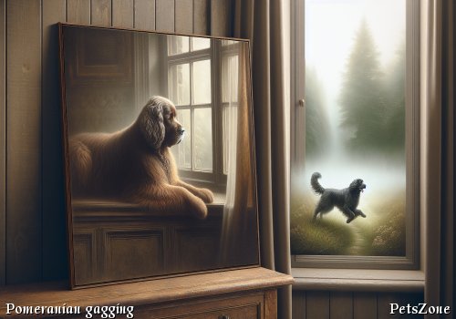 What causes Pomeranian gagging