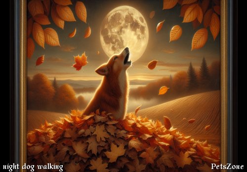 Precautions for Walking Dogs at Night