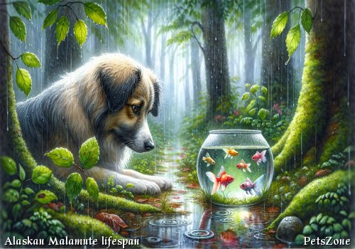 How long can an Alaskan Malamute generally live?
