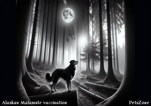 What vaccines should be given when raising an Alaskan Malamute?